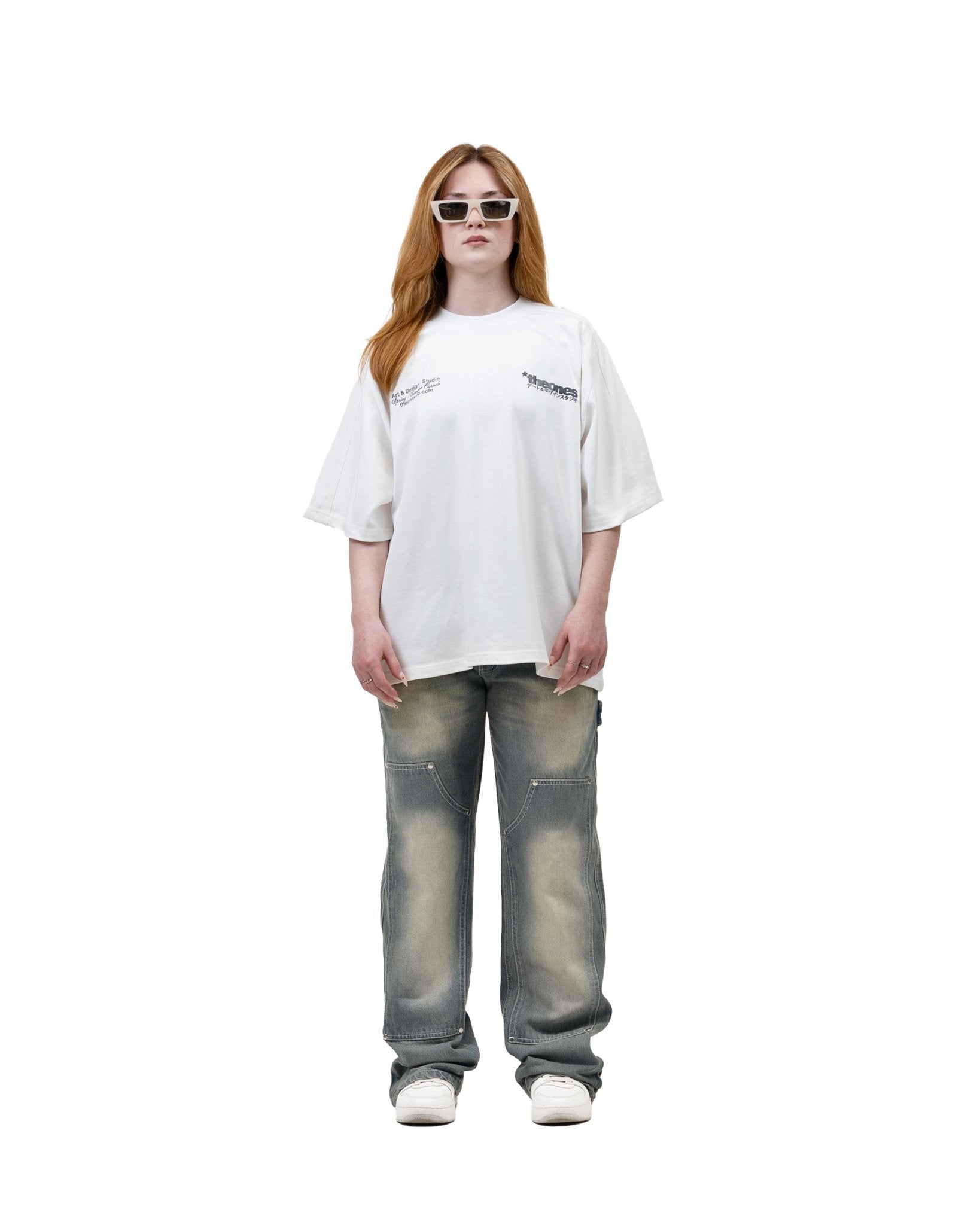 "ART & DESIGN ATELIER TEE" PALE WHITE - theonesclo