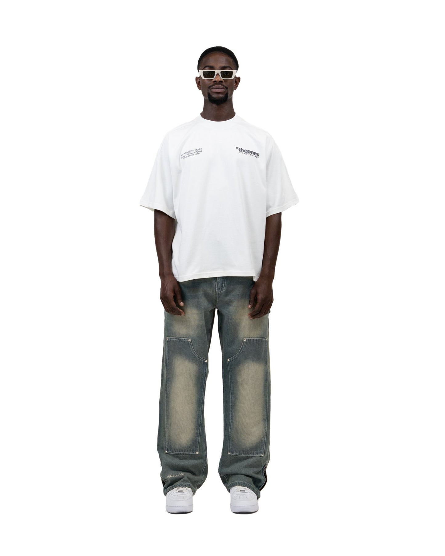 EVERYDAY CARPENTER "SAND/BLUE" RIPPED - theonesclo