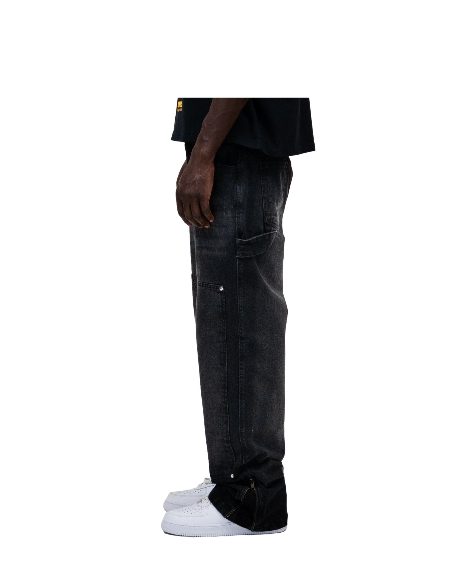 EVERYDAY CARPENTER "WASHED BLACK" RIPPED - theonesclo