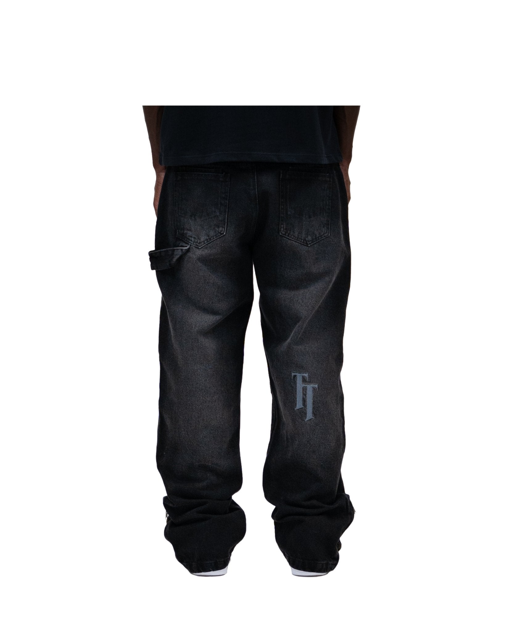 EVERYDAY CARPENTER "WASHED BLACK" RIPPED - theonesclo
