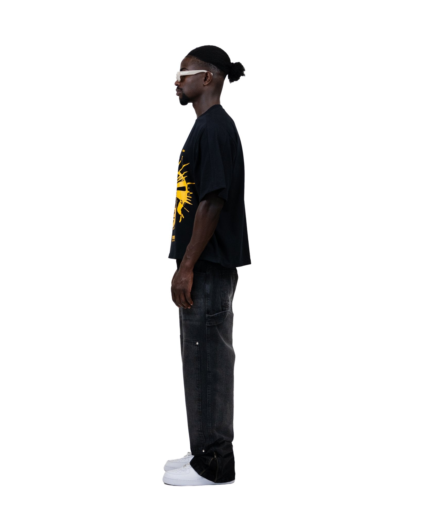 "INSOMNIA" TEE BLACK/YELLOW - theonesclo