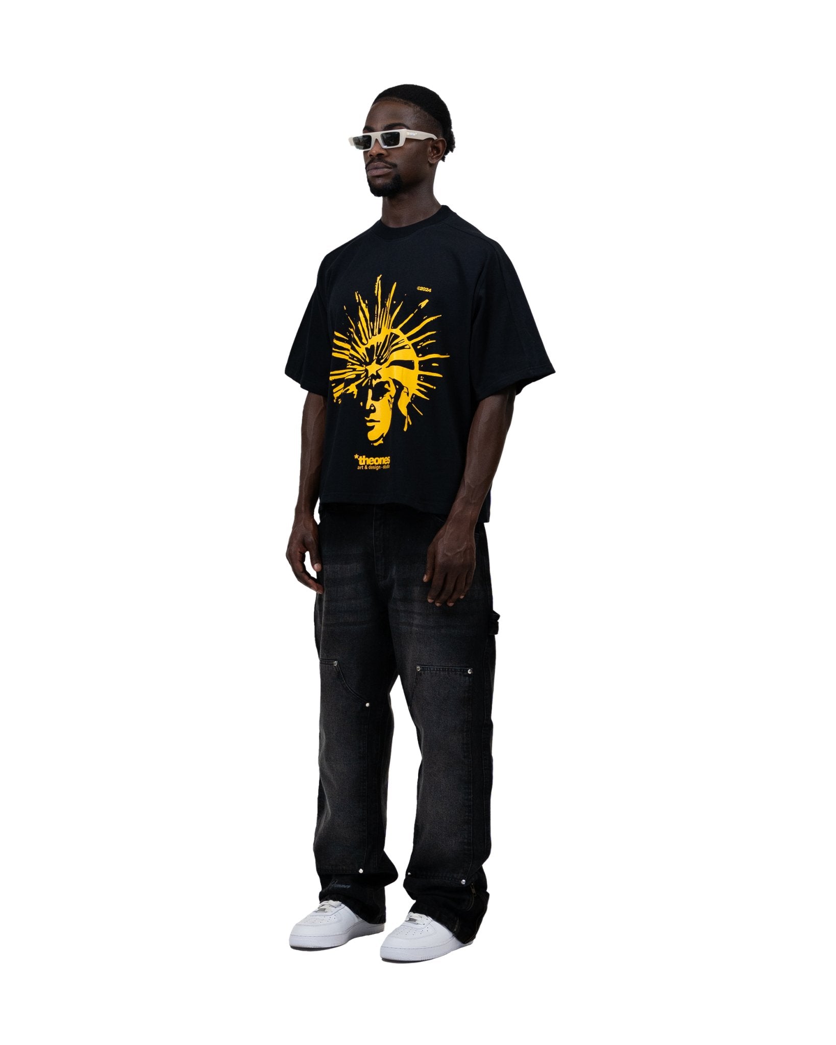 "INSOMNIA" TEE BLACK/YELLOW - theonesclo