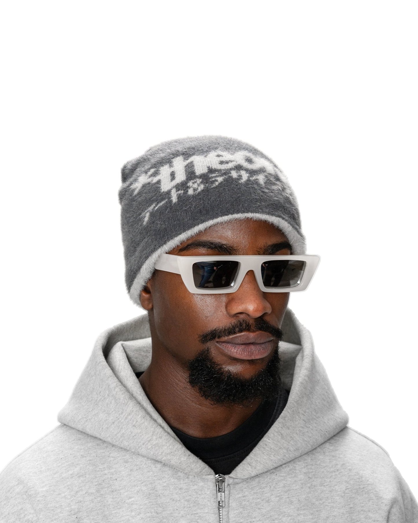 REVERSIBLE MOHAIR BEANIE - theonesclo